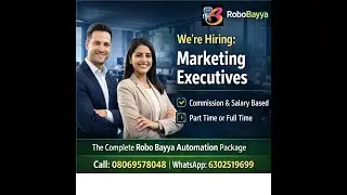 Job for Any Marketing People or B.Tech / Degree Students &ndash; Fieldwork with Robo Bayya/