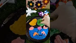 kinetic sand withz little finger 😻🥳🙀🌟#satisfying #viral