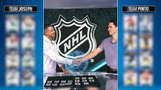 NHL Players Open Packs of Hockey Cards In Studio