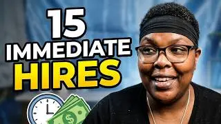 15 IMMEDIATE HIRE WORK FROM HOME JOBS
