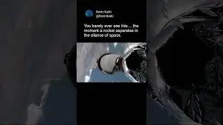 The breathtaking moment when rockets separate&hellip; seen from space itself #rocket  #astronomy #space