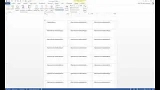 Creating Word 2013 Mailing Labels from an Access database