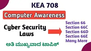 KEA 708 || Cyber Security Laws || Trending Computer Question 