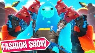 STREAM SNIPING Fortnite FASHION SHOWS with a BLOB ARMY.. (intense)