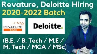 Revature, Deloitte & Cadence Hiring 2020-2022 Batch | Salary 4.5-6 LPA | Direct Hiring