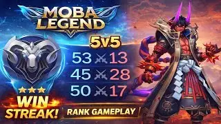 UNSTOPPABLE DYRROTH Gameplay 😈 3X WIN STREAK in RANKED! 🔥 { Mobile Legends 5v5 }