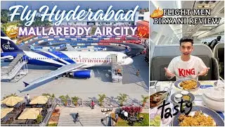 Fly Hyderabad Malla Reddy FlyCity |First Flight Restaurant In Hyderabad✈️(Flight Men Biryani Review)