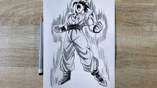How to Draw Gohan Rage🔥Transformation [ Dragonball ] Easy Pencil Sketch 