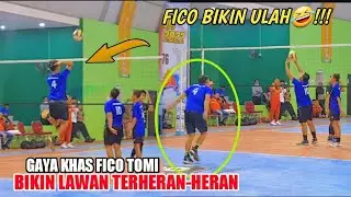 FICO TOMY Bikin Ulah Warming up Lebay bikin Fahry Septian Geram!! dibalas Smash Mbledoss
