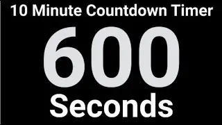 10 Minute Countdown Timer | 600 Seconds | Digital Voyage Ending (Classroom Safe)