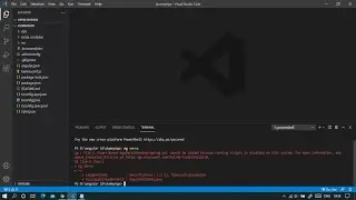 cannot be loaded because running scripts is disabled on this system. /Powershell angular