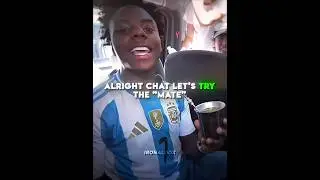 IShowSpeed tries Messi drink😂😂 #ishowspeed #messi #argentina ￼
