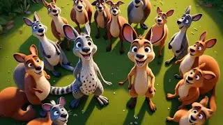 The Hopping Kangaroo Parade | Animal Action Song for Kids | Fun Nursery Rhymes & Learning