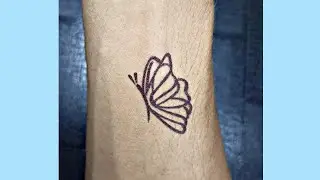 beautiful butterfly tattoo design || #shorts #youtubeshorts