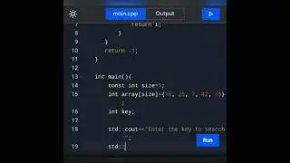 Day 26 of series|| How to write a c++ program to perform linear search in an array.