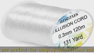 anezus Fishing Line Nylon String Cord Clear Fluorocarbon Strong Monofilament Fishing Wire