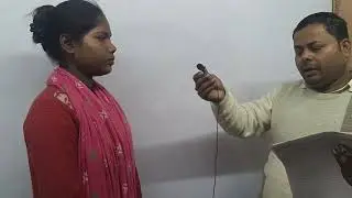 Class -10th k Hindi test liye jiska result batane k bad student se interview lete huye vidio