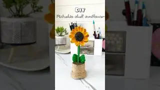 Cute Pista shell Sunflower 🌻 #diy  #craft #trending #artshorts #shorts #pistashellcrafts #handmade