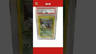 PSA 8 Vintage HERACROSS 6/111 Pokemon Cards: RARE Neo Genesis 1ST EDITION HOLO