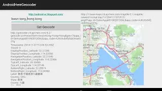 Search and display Map Tile using Here REST API
