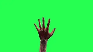 GREEN SCREEN - Zombie hand horror effect