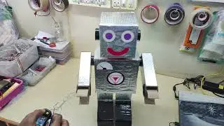 Moving Robot using Cardboard and DC Motor | Science Project