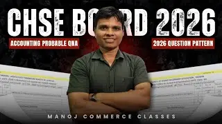 +2 ACCOUNTANCY PROBABLE QUESTIONS FOR CHSE - 2026 ANNUAL EXAMS ll +2 2nd Yr. COMMERCE || CHSE ODISHA