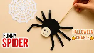 Halloween DIY: Adorable Paper Spider That Moves & Makes Sound!