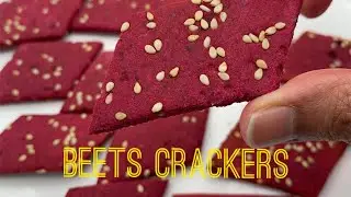 Jowar Beetroot Crackers /Chips Gluten-free Vegan