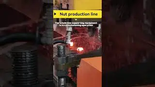 Nut production line #forgedfromiron #automation #nut