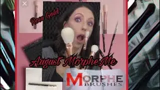 Morphe Me August 2017 💄 monthly brush subscription 💓 Morphe R39 , R7 , R14 💄Rose Gold Brushes