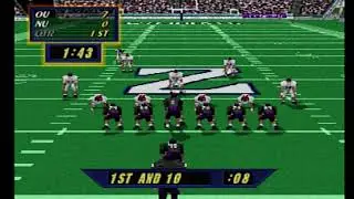 NCAA Football '98 (режим симуляции сезона — неделя 1: «Оклахома Сунерс» против «Нортвестерн Уайлд...