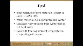 Animal Mortality Composting Principles