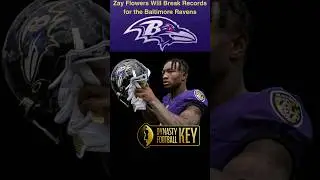 Zay Flowers Will Break Baltimore Ravens Receiver Records 💯 #nfl #fantasyfootball