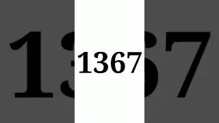 One Thousand Three Hundred Sixty Seven | Comment What is Special For You With This Number #shorts