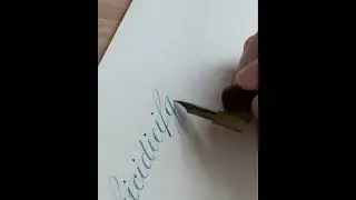 Slow & mindful calligraphy practice #copperplate #calligraphybeginner #calligraphynewbie