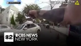 Wild bodycam video of police chase in Queens