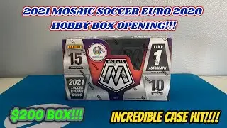 CASE HIT!!!! NEW 2021 Mosaic Soccer Euro 2020 HOBBY BOX Opening!!!