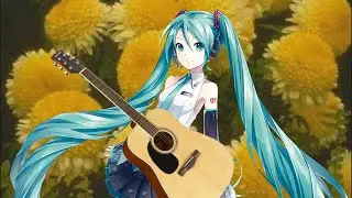 Hatsune Miku śpiewa Chryzantemy złociste