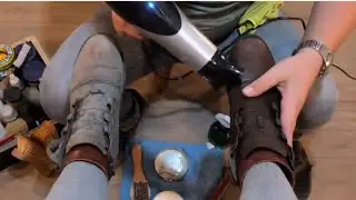 ASMR Shoe Revival Part 2 &ndash; Hot Foam Steam Deep Cleaning Transformation