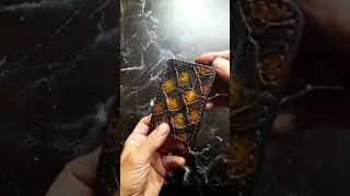 #cardholder #wallet #leathercraft #leatherart #improvisation