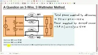 A Problem on Two-Wattmeter Method