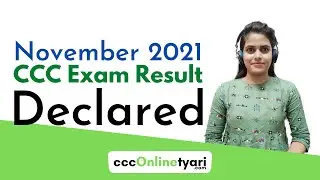CCC November 2021 Exam Result is Declared | CCC Online Tyari