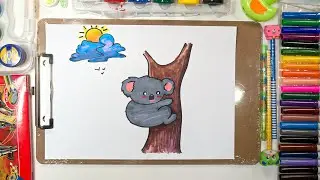 How to Draw a Cute Koala Step by Step | Koala Drawing Easy