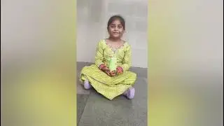 Aluna competition in school class 5 th B paper cup making toys