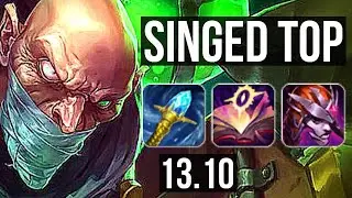 SINGED vs QUINN (TOP) | 4/1/16, 900+ games, 1.0M mastery | KR Master | 13.10
