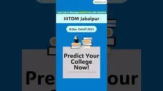 IIITDM Jabalpur BDes Cutoff 2025 | Toughest Course & Top Alternatives!