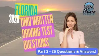2026 Florida  DMV Written Driving Permit Test Study Guide - Part 2