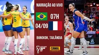 🏐 Brasil x França | Quartas de Final Mundial de Vôlei 2025