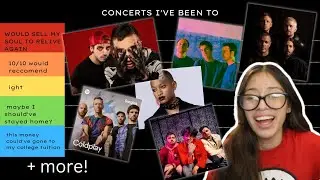 CONCERTS I'VE BEEN TO TIER LIST!